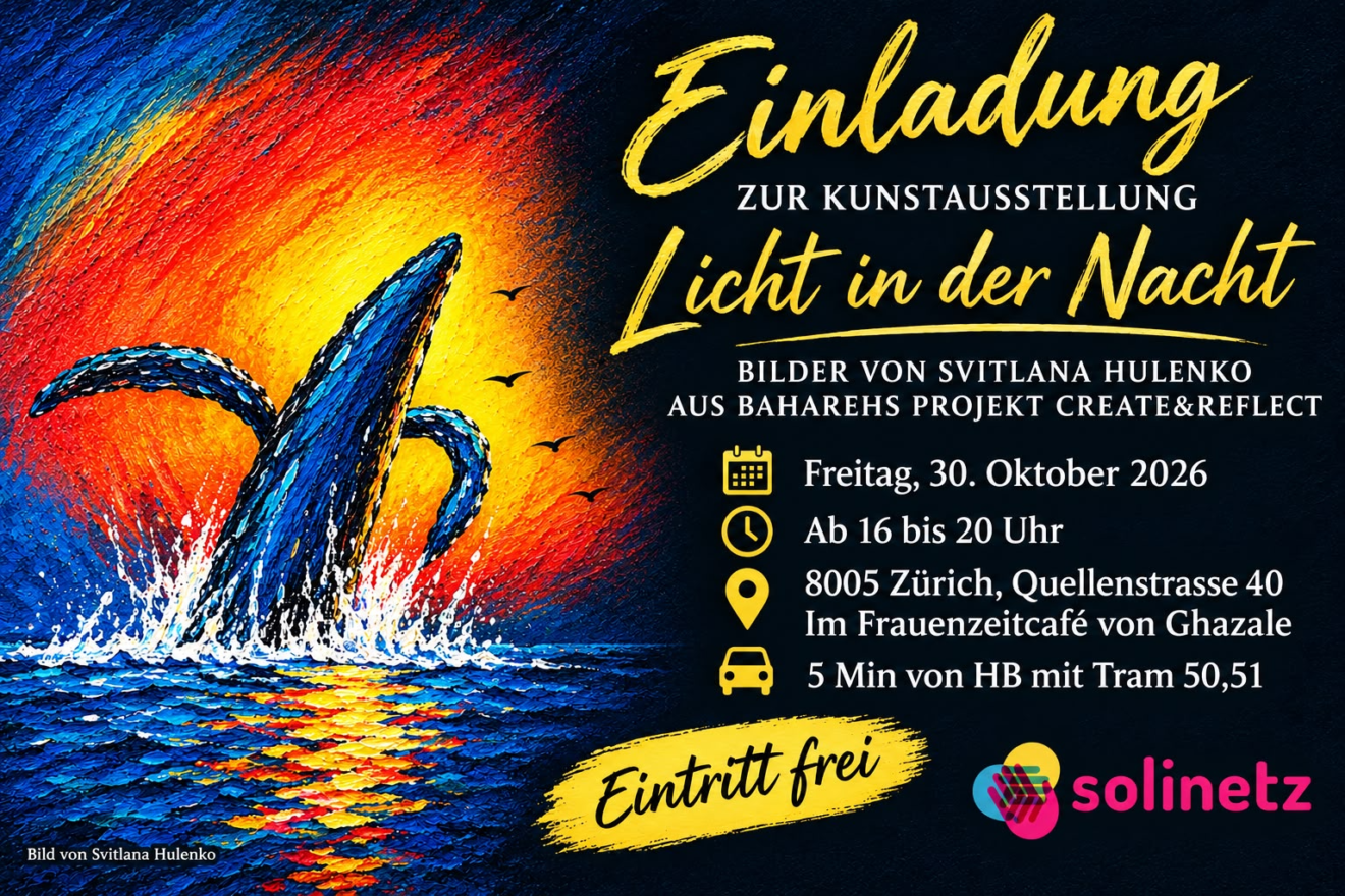 Kunstausstellung vom Projekt Create & Reflect