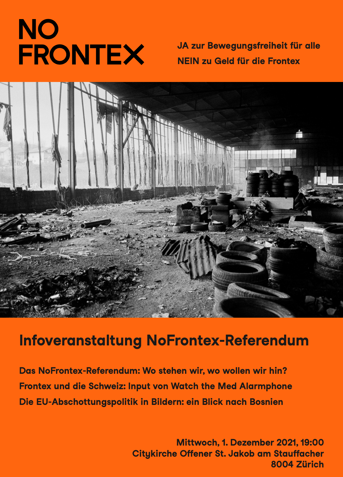 No Frontex Veranstaltung